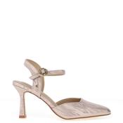 Kate Appleby Lolham Zebra Printed High Heels, Rose Gold