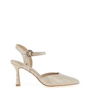 Kate Appleby Lolham Zebra Printed High Heels, Gold