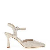 Kate Appleby Lolham Zebra Printed High Heels, Pearl Off White