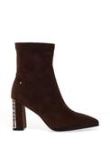 Kate Appleby Lonstowe Faux Suede Heeled Ankle Boots, Brown image