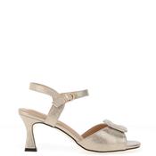 Kate Appleby Thoresby Dot Print Heeled Sandals, Silver image