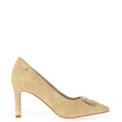 Kate Appleby Somerford Reptile Printed Court Shoes, Gold image