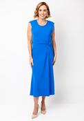 Kate Cooper Gathered Waist Aline Midi Dress, Blue image