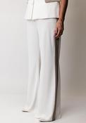 Kate Cooper Side Stripe Wide Leg Trousers, White image