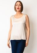 Kate Cooper Satin Feel Scoop Neck Cami, Beige image