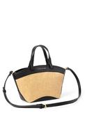 Katie Loxton Riviera Raffia Mini Tote Bag, Black image