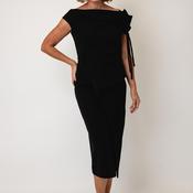 Kevan Jon Hali Corsage Detail Pencil Dress, Black image