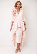Kevan Jon Amara Corsage Detail Overskirt Dress, Pink image