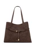 Katie Loxton Lori Suedette Tote Bag, Chocolate Brown image