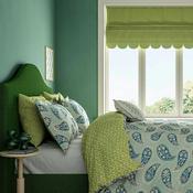 Land &amp; Shore Melody Paisley Print Duvet Cover Set, Green