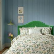 Land &amp; Shore Orchard Floral Duvet Cover Set, Green