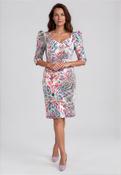 Laura Bernal Petal Print Midi Dress, Multi image