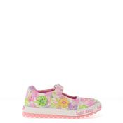 Lelli Kelly Girl Eloise Canvas Floral Shoe, White Multi