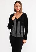 Leo and Ugo Embellished Skyscraper Jumper, Black image