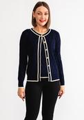 Leo and Ugo Glitter Trim Twinset, Navy image