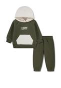 Levi’s Baby Boy Hoodie and Jogger Set, Green image