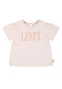 Levi’s Baby Girl Short Sleeve Smocked Tee, Pink image
