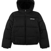 Levi’s Mini Boy Hooded Puffer Coat, Black image