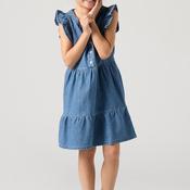 Levi’s Older Girl Flutter Sleeve Denim Dress, Blue image