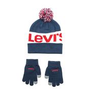 Levi’s Boys Hat and Gloves Set, Navy