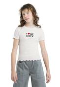 Levi’s Girl I Love My Levis Short Sleeve Tee, Off White image