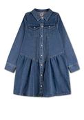 Levi’s Girl Drop Waist Long Sleeve Denim Dress, Blue image