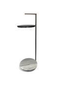 Light &amp; Living Marble Side Table, Antique Gold image