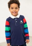 Little Lighthouse Boys Rafferty Tractor Long Sleeve Top, Blue image