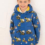 Little Lighthouse Boys Finlay JCB Hooded Coat, Blue image