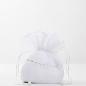 Little People Pearl Communion Bag, White