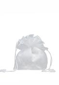 Little People Pearl and Beaded Floral Communion Bag, White image