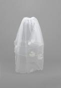 Little People Floral and Beaded Trim Communion Veil, White image