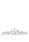 Little People Diamante Communion Tiara, Silver image