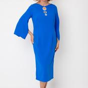 Lizabella Diamante Disc Pencil Dress, Blue