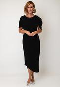 Lizabella Drape Panel Faux Wrap Pencil Dress, Black image