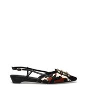 Lodi Como Cow Print Embellished Pumps, Black