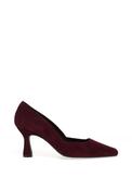 Lodi Genius Suede Leather Court Heels, Purple image