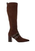 Lodi Greta Block Heel Knee High Boot, Brown image