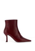 Lodi Philip Sleek Patent Leather Heeled Ankle Boots, Wine image
