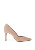 Lodi Rabot Leather Court Heel Shoe, Peach Nude image