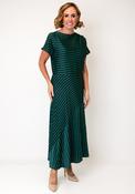Lola Casademunt Striped Casual Dress, Navy and Green image