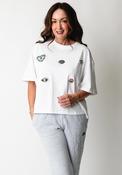 Lola Casademunt Eye Motif T-Shirt, White image