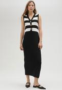 Lola Casademunt Two Tone Knit Dress, Black image