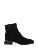 Loretta Vitale Beaded Ankle Boots, Black image