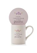 Widdop Bingham Love Life Mug &amp; Coaster Set, White Multi