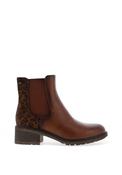 Lunar Simone Leopard Printed Ankle Boots, Tan image