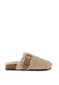 Lunar Fleece Lined Mule Slipper, Beige image