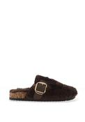 Lunar Fleece Lined Mule Slipper, Brown image