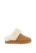 Lunar Nevis Faux Fur Lined Mules, Tan image