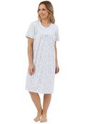 Marlon Floral Short Sleeve Nightdress, Blue image
